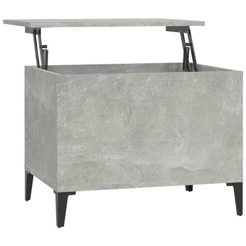 Tavolino Salotto Grigio Cemento 60x44,5x45 Cm Legno Multistrato - Foto 1