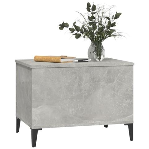 Tavolino Salotto Grigio Cemento 60x44,5x45 Cm Legno Multistrato - Foto 9