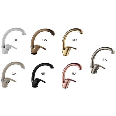 Miscelatore Lavello Canna Alta Dorato Catania - Foto 4