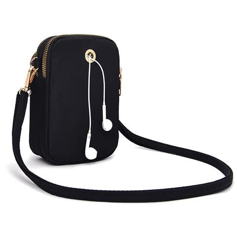 Borsa Per Cellulare A Tracolla Nero - Foto 2