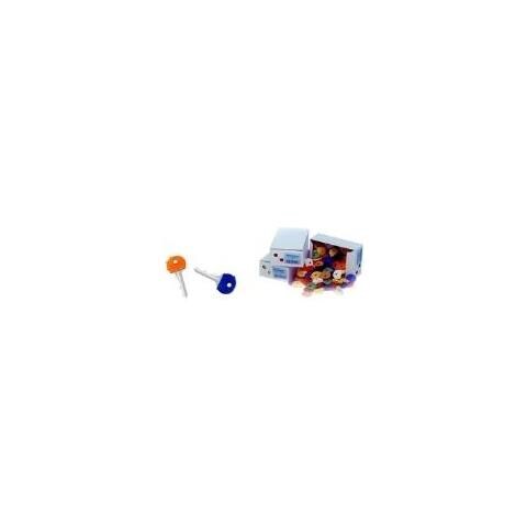 Schlsselkappen Rund, 100er Sortimentskarton Aus Flexiblem Kunststoff, Mae Produkt: (b) 25 X (h) 20 Mm, - 1 Stck (262 802599) - Foto 1