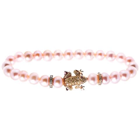 Bracciale Donna Jla-br-frog-6-pu Rosa Dorato Zirconio Argento Puro 16 Mm - Foto 1