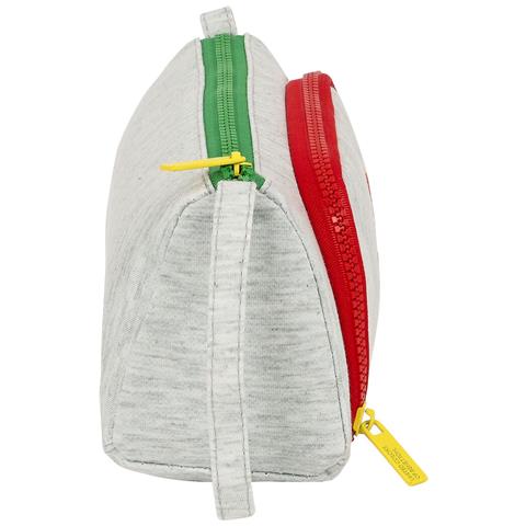 Astuccio Per La Scuola Con Accessori Benetton Pop Grigio (20 X 11 X 8.5 Cm) (32 Pezzi) - Foto 4