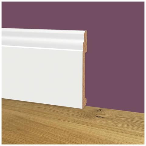 76ml Bancale Di Battiscopa Ducale In Polimeri Equalwood Hi-tec 100x14x2000mm - Bianco - Foto 1