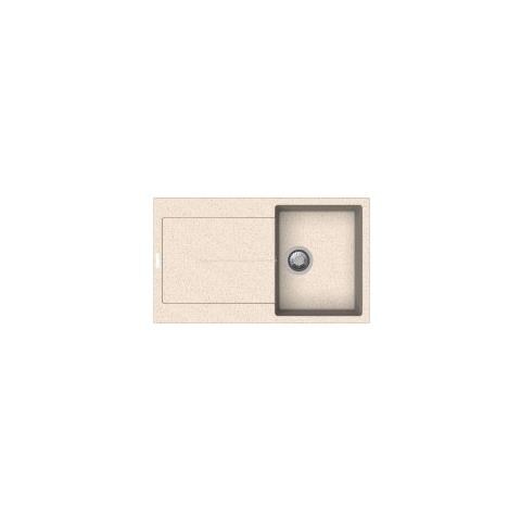 Lavello Enigma D100 1 Vasche Dimensioni 86 x 50 cm Resina Beige - Foto 1