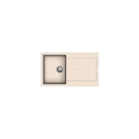 Lavello Enigma D100 1 Vasche Dimensioni 86 x 50 cm Resina Beige - Foto 2