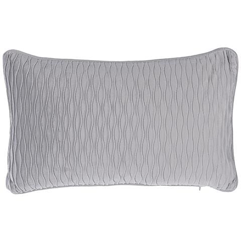 Set Di 2 Cuscini Motari Velluto 30 X 50 Cm Grigio Trama Geometrica - Foto 7