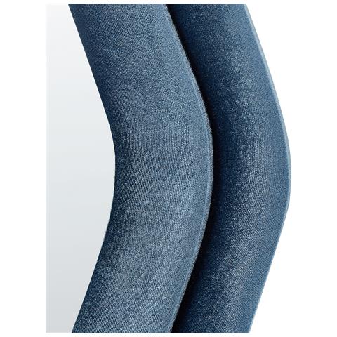 Specchio Da Parete Velluto Blu 57 X 160 Cm Lacs - Foto 6