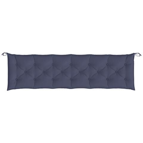 Cuscino Panca Giardino Blu Marino 200x50x7 Cm In Tessuto Oxford - Foto 2