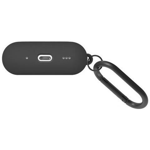 Cover Per Airpods Pro 2 Roam In Silicone Con Aggancio Metallico, Nero - Foto 4