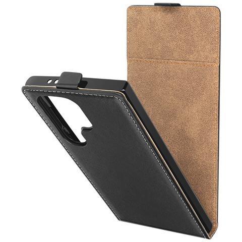 Custodia Verticale Per Samsung Galaxy S24 Ultra Portacarte Vintage - Foto 1