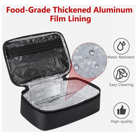 Borsa Termica Portatile Per Il Pranzo Grey - Foto 3