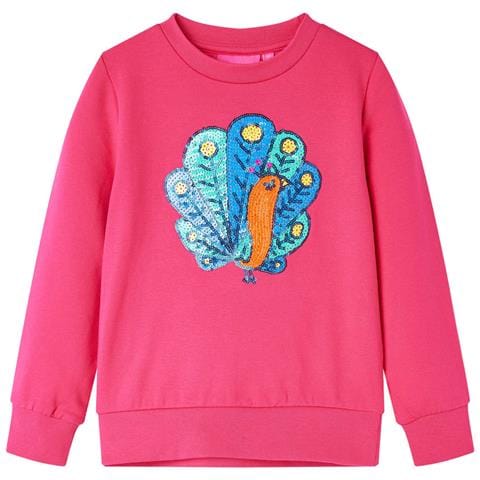 Felpa Per Bambini Rosa Brillante 140 - Foto 1