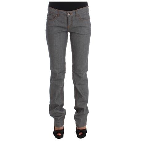 Jeans In Denim Dalla Vestibilitã  Regolare In Cotone Grigio - W26 - Foto 1