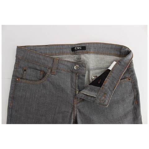 Jeans In Denim Dalla Vestibilitã  Regolare In Cotone Grigio - W26 - Foto 5