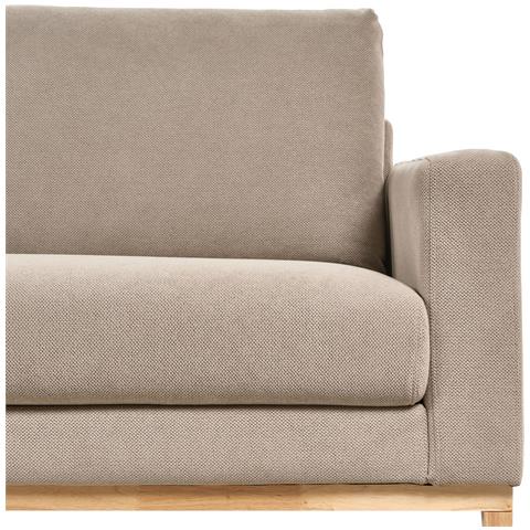 Divano Angolare 4 Posti Siggard Tessuto Tortora Lato Destro - Foto 8