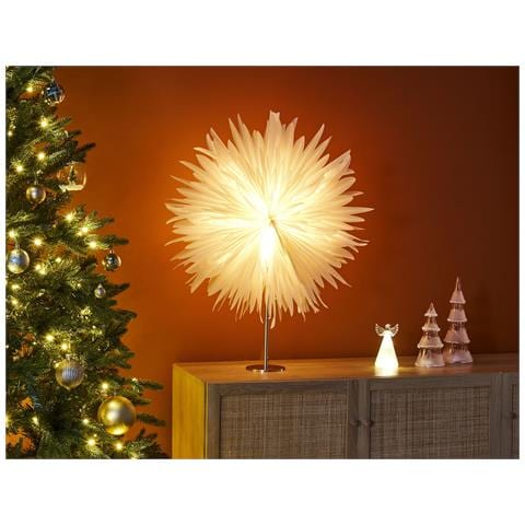 Decorazione Natalizia Lampada Da Tavolo Satopanth Stella 70 Cm Bianco - Foto 1