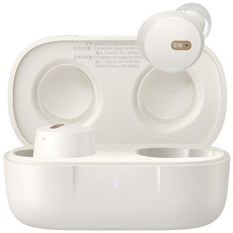 Auricolare Senza Fili Tws Bluetooth 5.3 Modello Bowie E18 Ipx4 Enc, Bianco - Foto 1