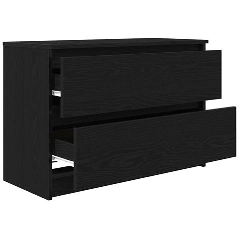 Mobile Porta TV Nero 80x35x54 cm in Legno Multistrato - Foto 2