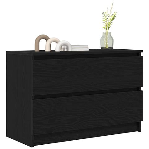 Mobile Porta TV Nero 80x35x54 cm in Legno Multistrato - Foto 9