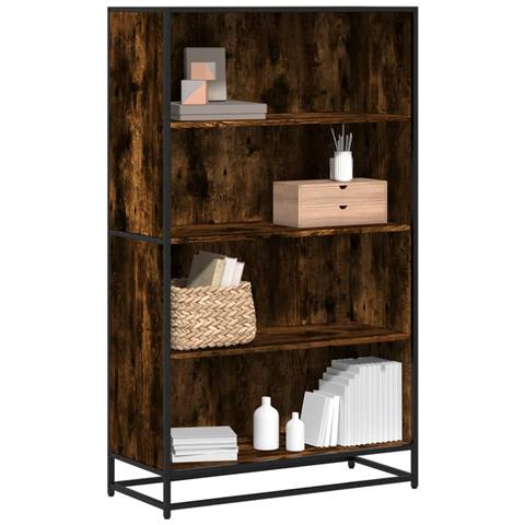 Libreria Rovere Fumo 80,5x35x139 Cm In Truciolato - Foto 1