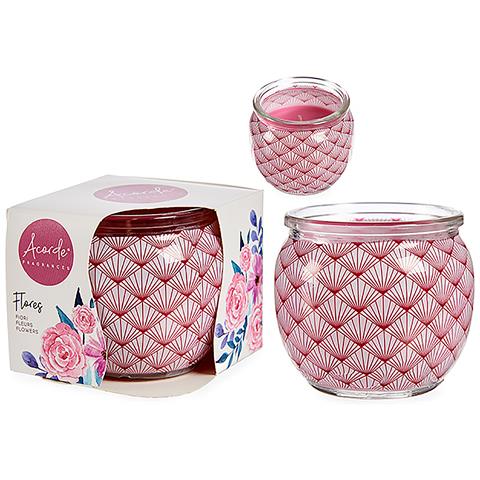 Candela Profumata In Barattolo Di Vetro Profumo Floreale. - Foto 1