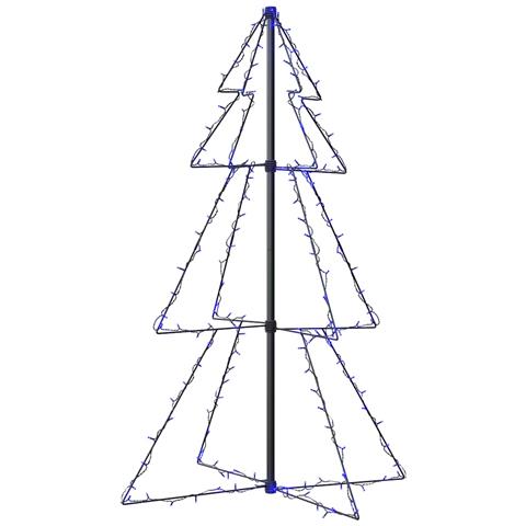 Lusso Casadino -  Albero Di Natale A Cono 160 Led Per Interni Esterni 78x120 Cm - Foto 1
