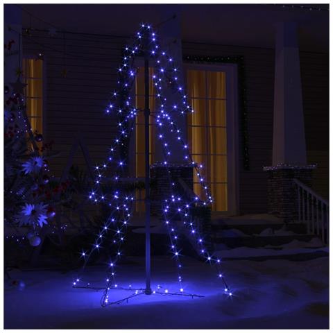 Lusso Casadino -  Albero Di Natale A Cono 160 Led Per Interni Esterni 78x120 Cm - Foto 2