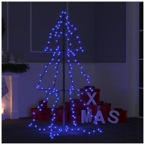 Lusso Casadino -  Albero Di Natale A Cono 160 Led Per Interni Esterni 78x120 Cm - Foto 8