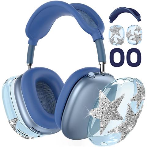 Custodia Protettiva Per Airpods Max - Design Stella Di Diamante Blue - Foto 1