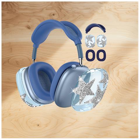 Custodia Protettiva Per Airpods Max - Design Stella Di Diamante Blue - Foto 2
