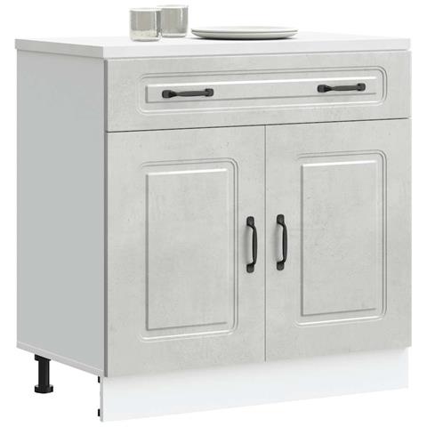 Base da Cucina Kalmar Grigio Cemento in Legno Multistrato - Foto 2