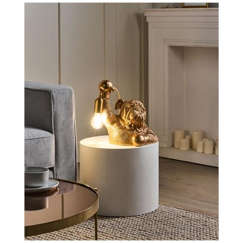 Lampada Da Tavolo Cane Mike Oro - Foto 1