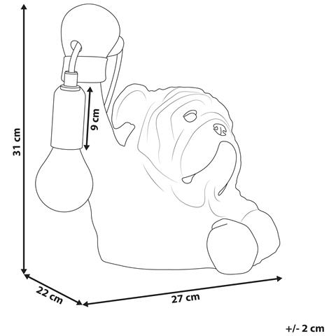 Lampada Da Tavolo Cane Mike Oro - Foto 7