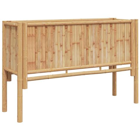 Letto rialzato da giardino Marrone 110 x 35 x 70 cm Bambù - Foto 1