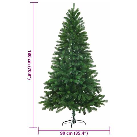 Albero di Natale artificiale Verde 180 cm PE - Foto 7
