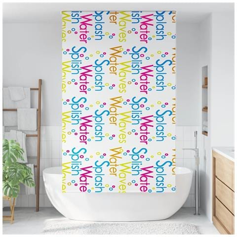 Tenda a Rullo Doccia 140x240 cm Larghezza Tessuto 136 cm - Foto 2