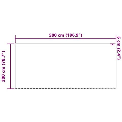 Tende con tende Bianco 500x100cm Poliestere - Foto 8