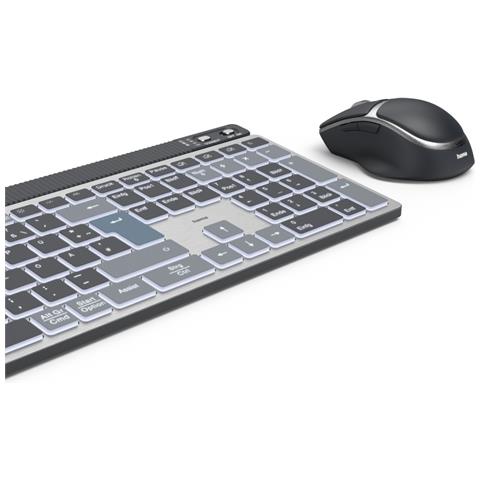Tastiera e Mouse Wireless 00173069  (Layout Tedesco) Colore Antracite. Nero. Blu - Foto 2