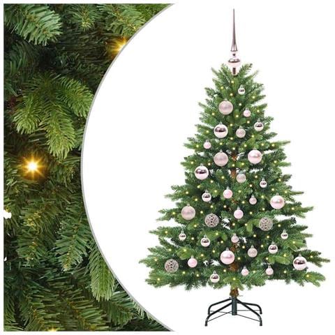 Albero di Natale artificiale con 150 LED Verde 120 cm PE e PVC - Foto 1