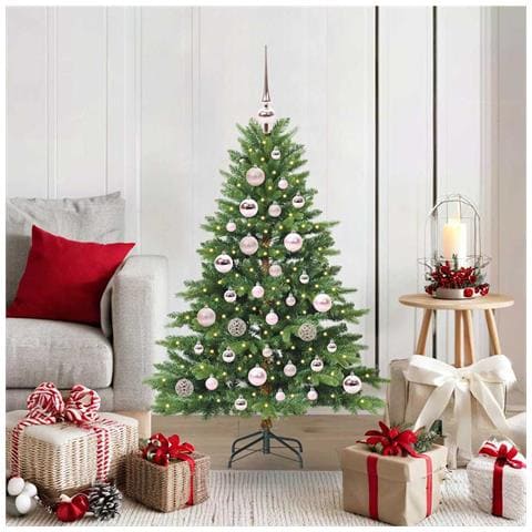 Albero di Natale artificiale con 150 LED Verde 120 cm PE e PVC - Foto 2