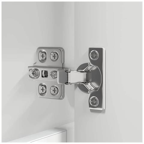 Set di mobili per il bagno con cassetto 3 pcs Bianco Lucido - Foto 9