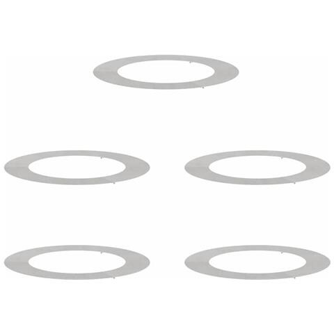 adatto per Anelli d'Albero Piatto 5 pcs Argento Ø60 / 90 cm - Foto 1