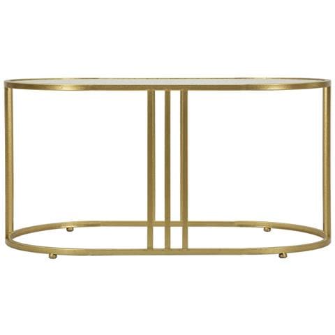 Tavolino Vkh797-oro-metallo-90x50x45 Cm - Foto 2