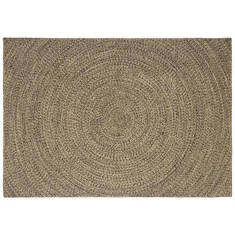 Tappeti per area Naturale e Nero 240 x 340 cm Juta - Foto 1