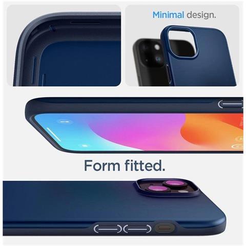 Spigen Thin Fit Cover Per Iphone 15 Plus - Blu - Foto 2