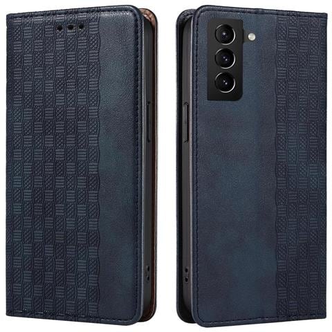 Cintura Magnetica Custodia Per Samsung Galaxy S22+ (s22 Plus) Custodia Portafoglio + Mini Ciondolo Blu - Foto 1