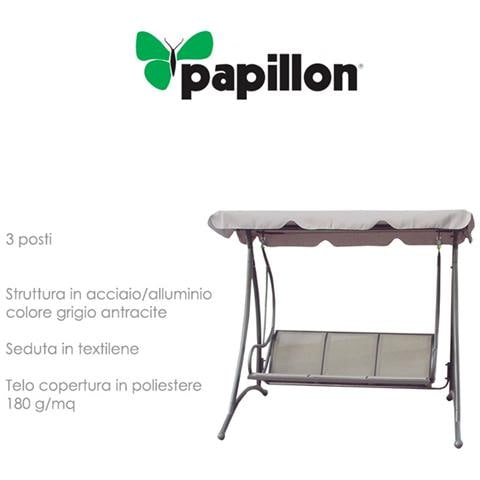 Dondolo da Giardino 3 Posti in Acciaio / Alluminio - Modello Sapri - Foto 4
