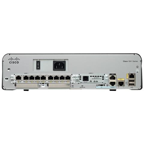 Cisco 1941 W / 2 Ge 2 Ehwic 256mb Cf 2.5gb Dram Ipb Sec Ax In - Foto 1