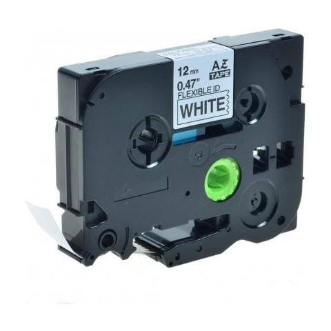 Cassetta Nastro Tz-fx231 Flessibile Laminato Nero / bianco 12mmx8m Tzfx231 Tze-fx231 (nero Su Bianco) - Foto 1